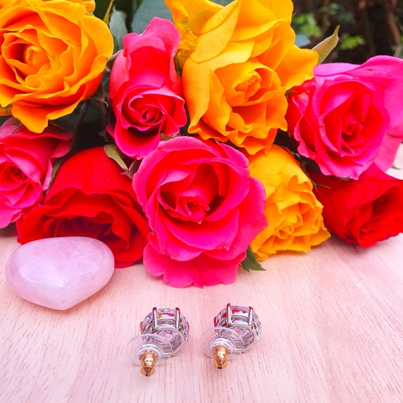 FAC cubic zirconia, stud earnings - Picture 5 of 7